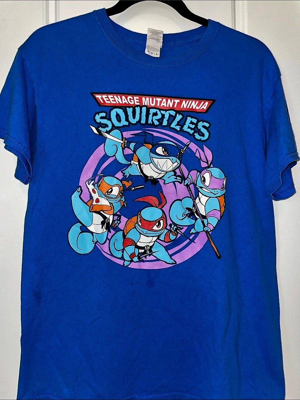 Teenage Mutant Ninja Squirtles T-Shirt Graphic Tee in Blue
